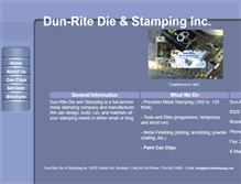 Tablet Screenshot of dunritestamping.com